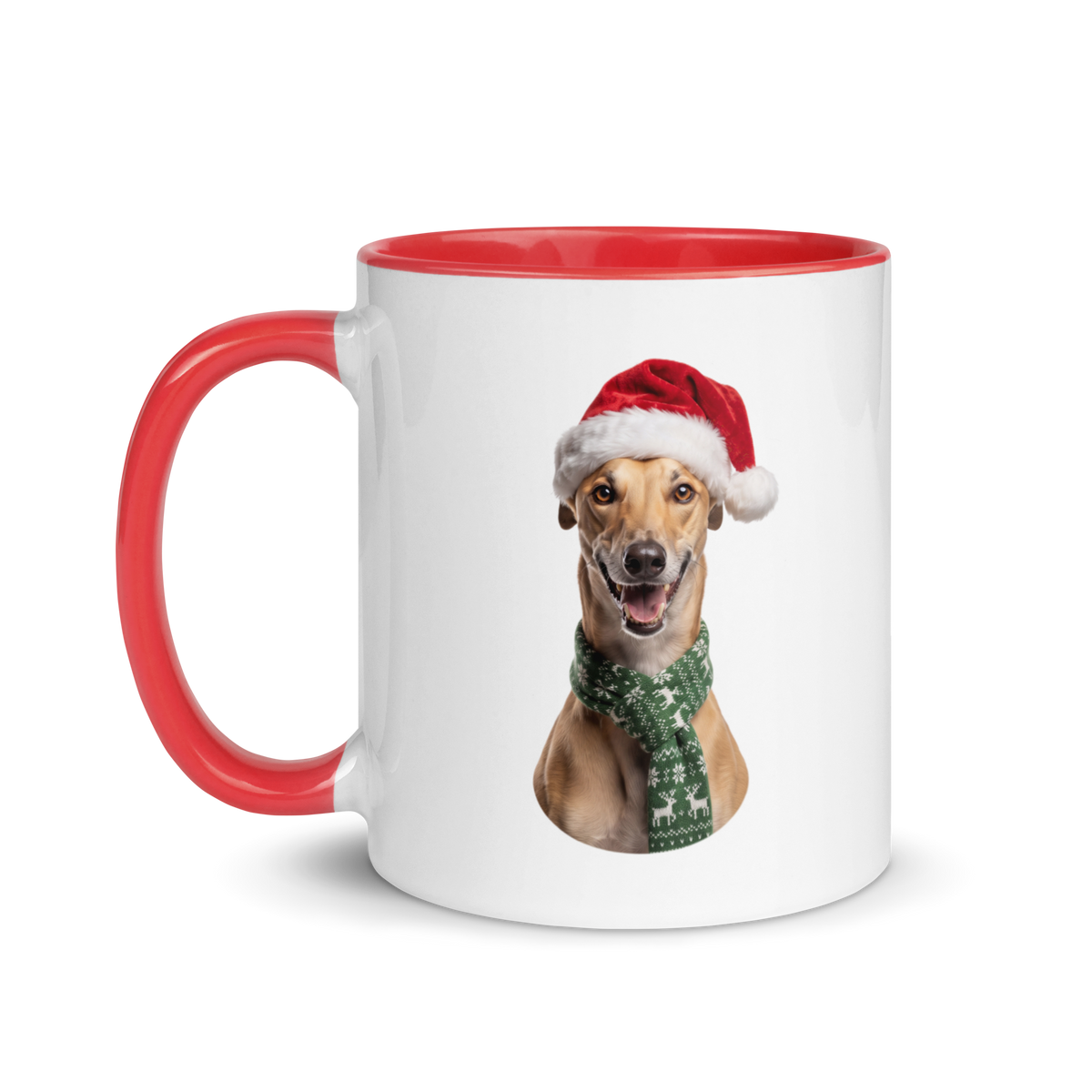 Greyhound Ceramic Mug with Color Inside