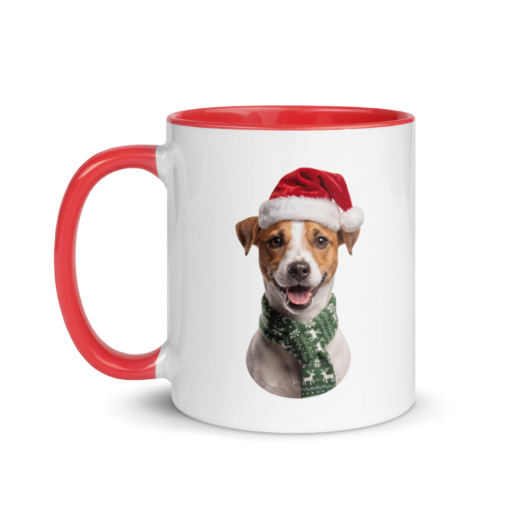 Jack Russell Terrier Ceramic Mug with Color Inside