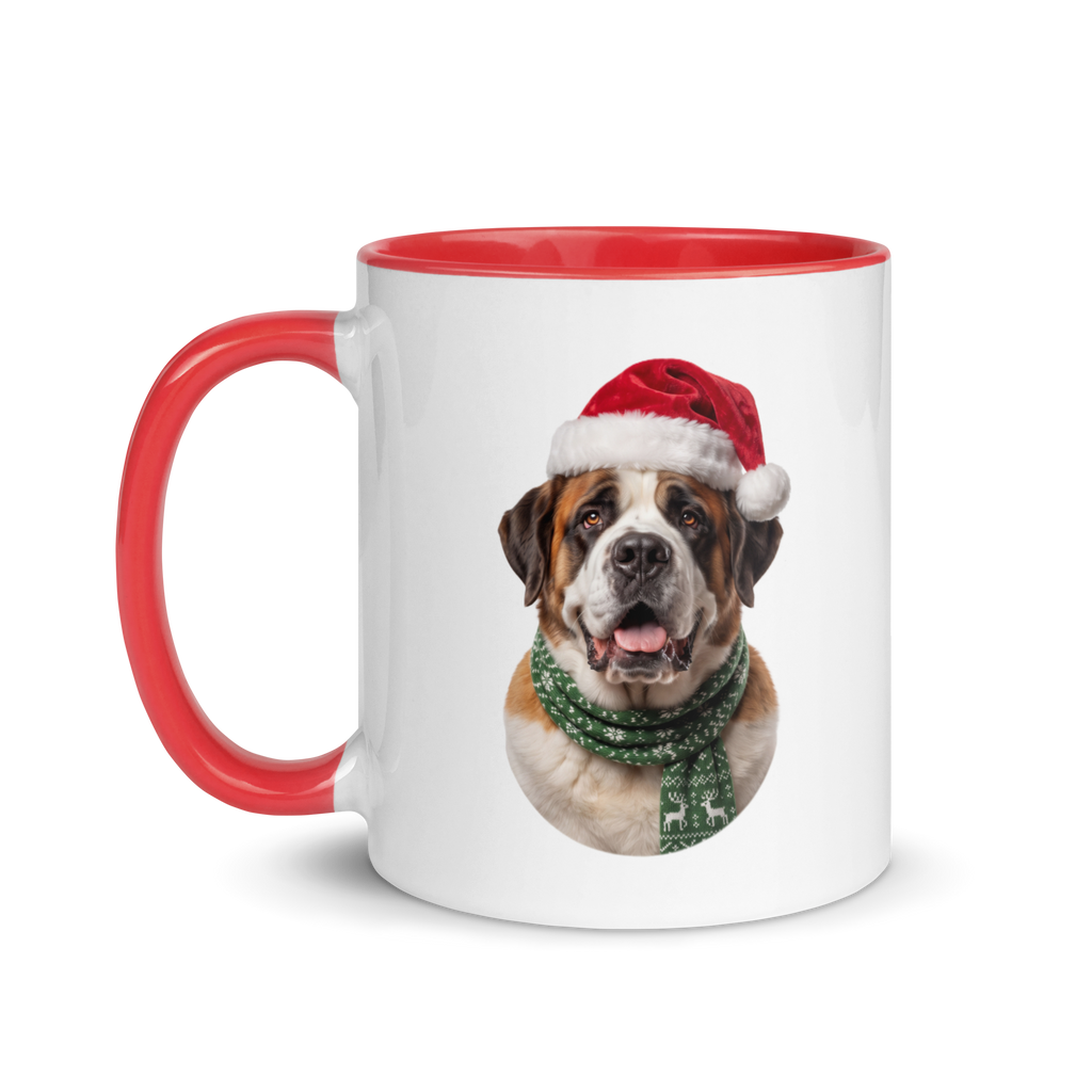 Saint Bernard Ceramic Mug with Color Inside