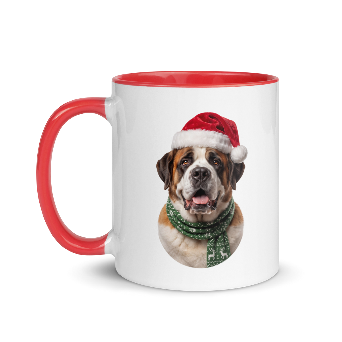 Saint Bernard Ceramic Mug with Color Inside