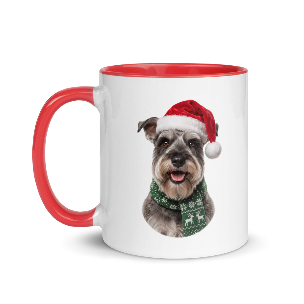 Schnauzer Ceramic Mug with Color Inside