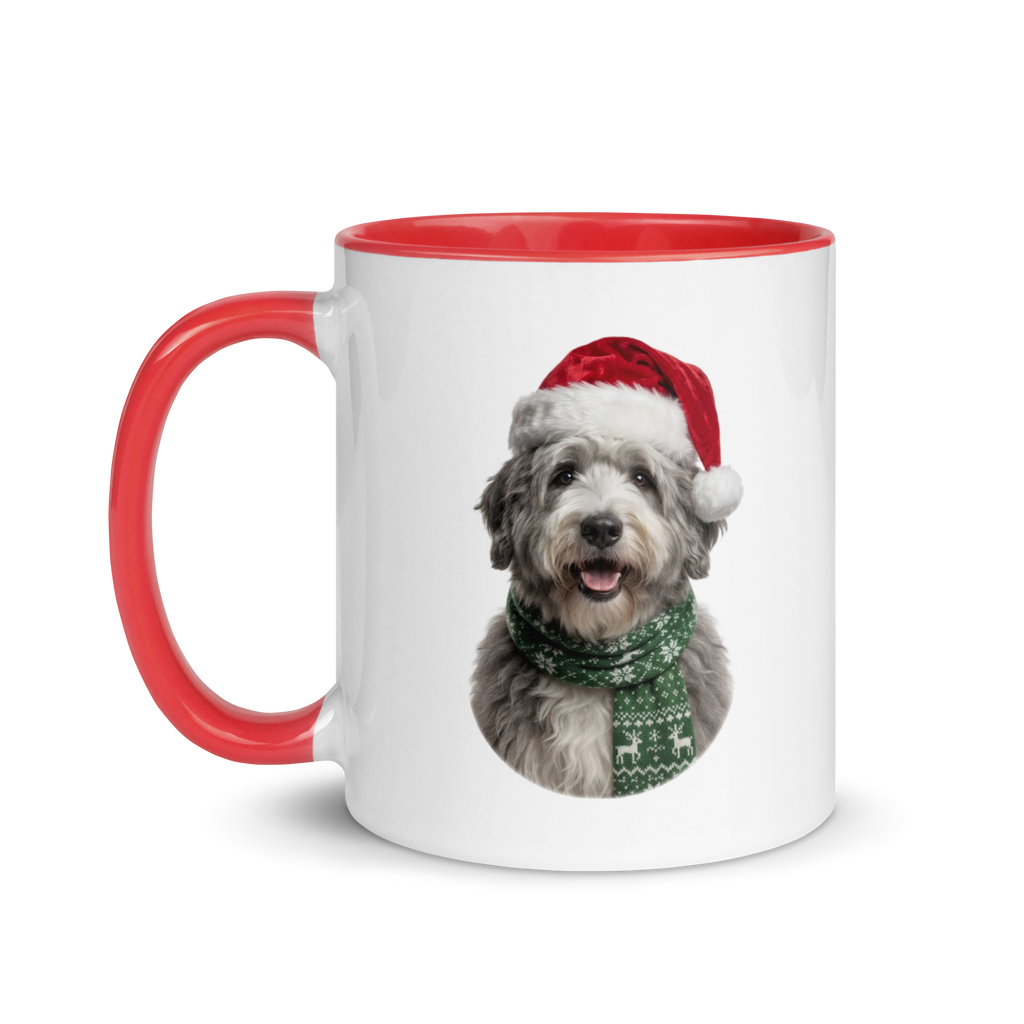 Sheepdog Ceramic Mug with Color Inside