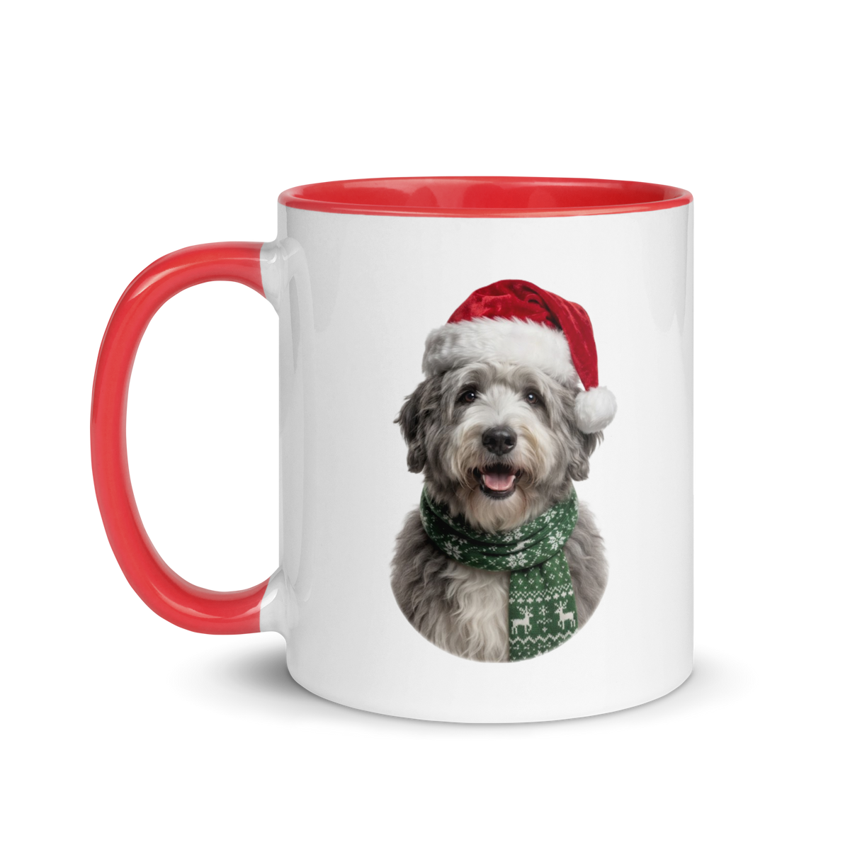 Sheepdog Ceramic Mug with Color Inside
