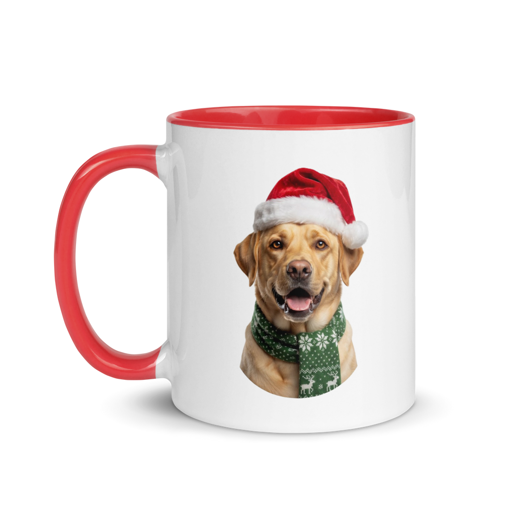 Yellow Labrador Ceramic Mug with Color Inside