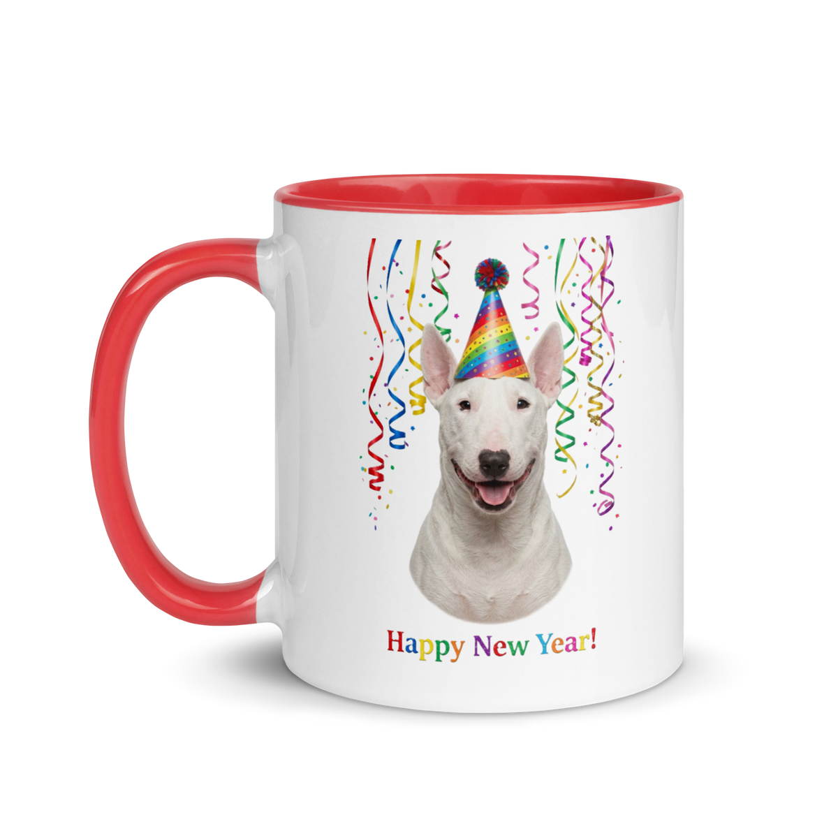 Bull Terrier Ceramic New Year Mug