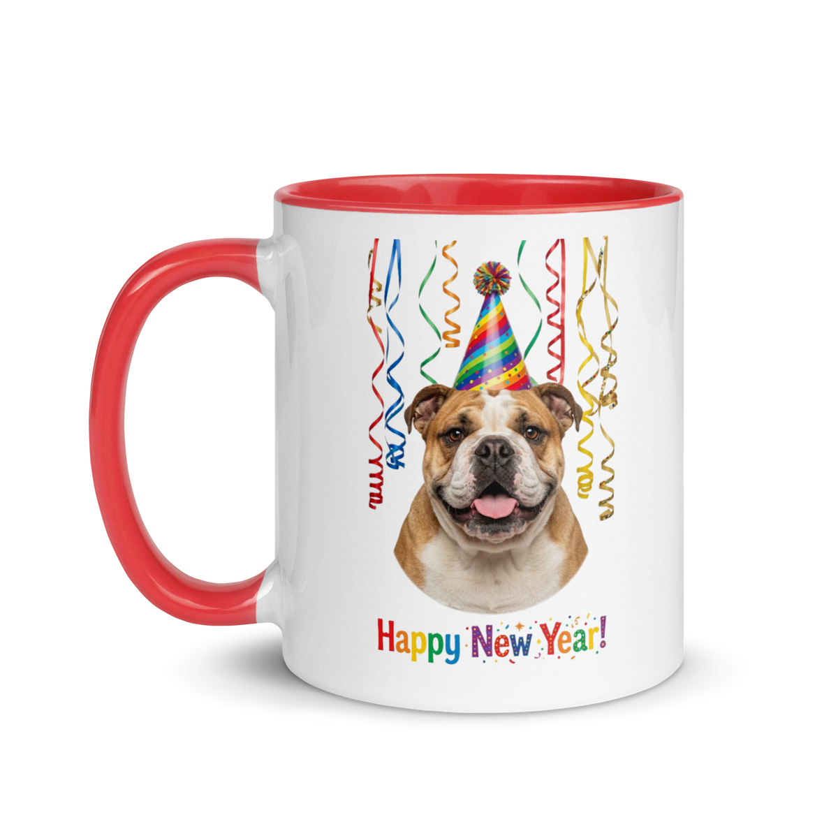 Bulldog Ceramic New Year Mug