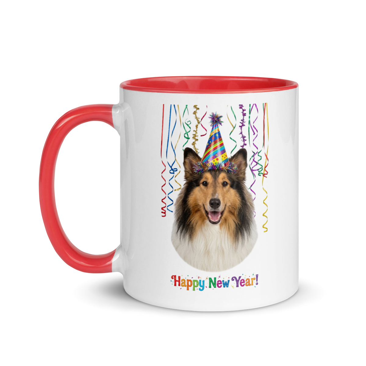 Collie Ceramic New Year Mug