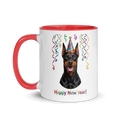 Doberman Pincher Ceramic New Year Mug
