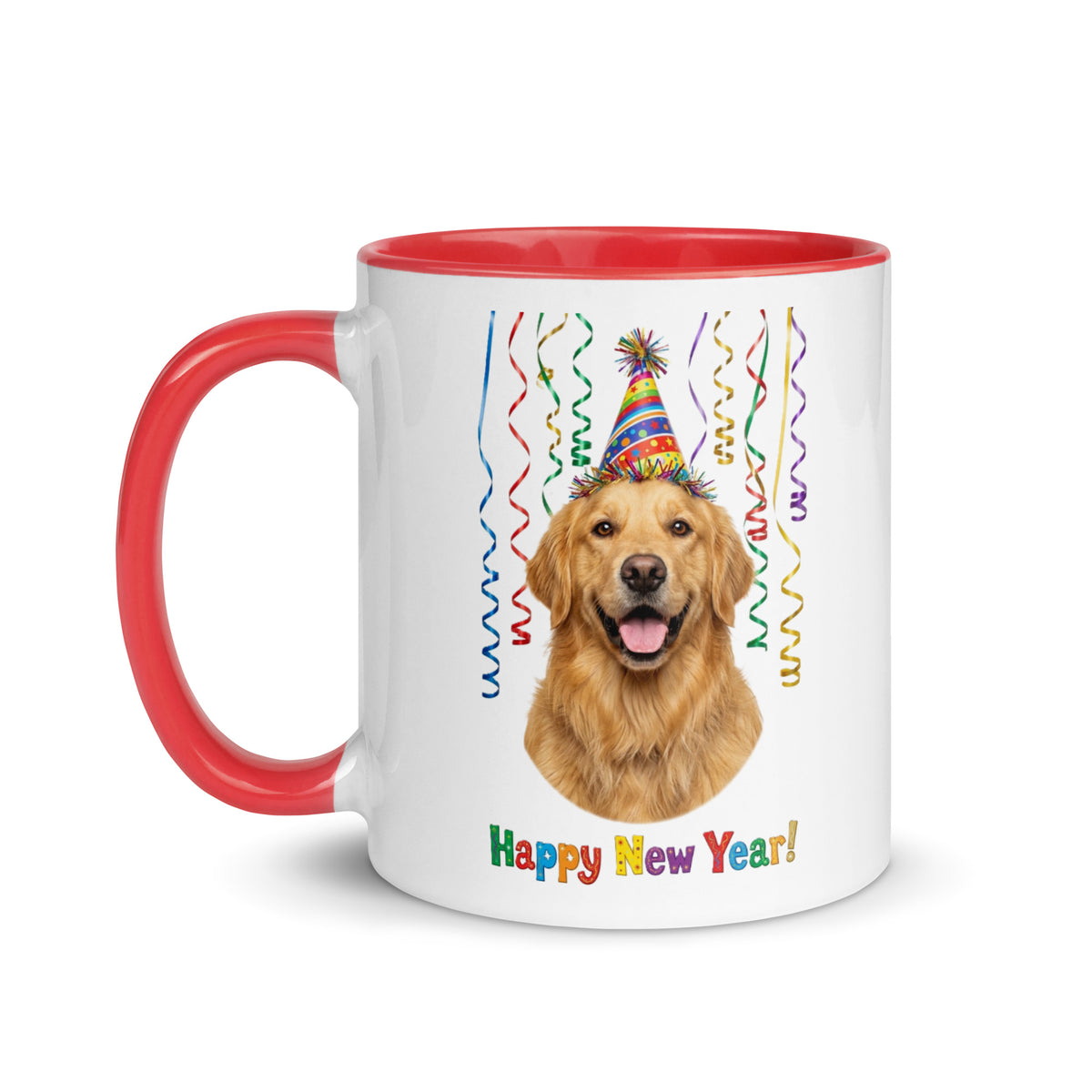 Golden Retriever Ceramic New Year Mug
