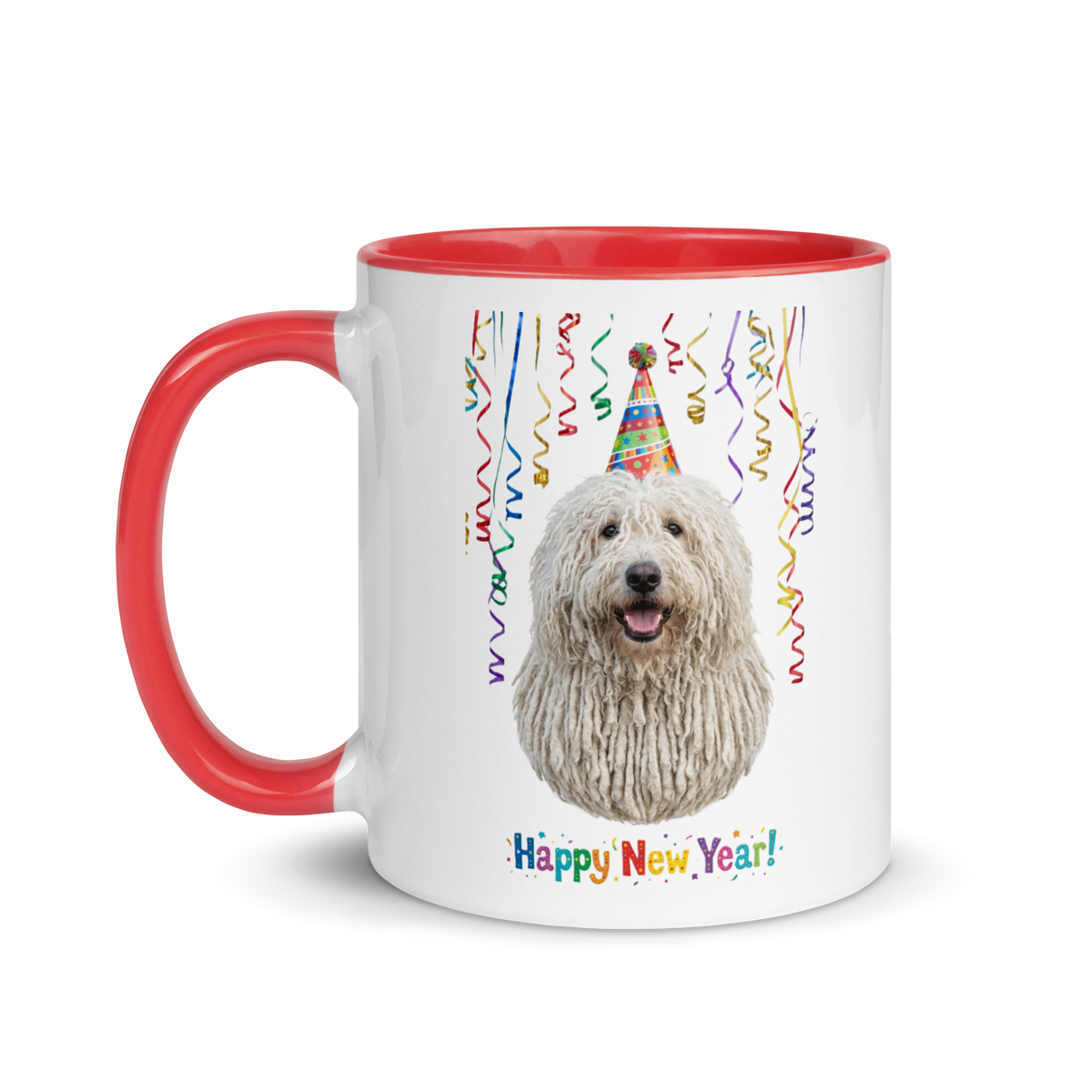 Komondor Ceramic New Year Mug