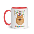 Pomeranian Ceramic New Year Mug