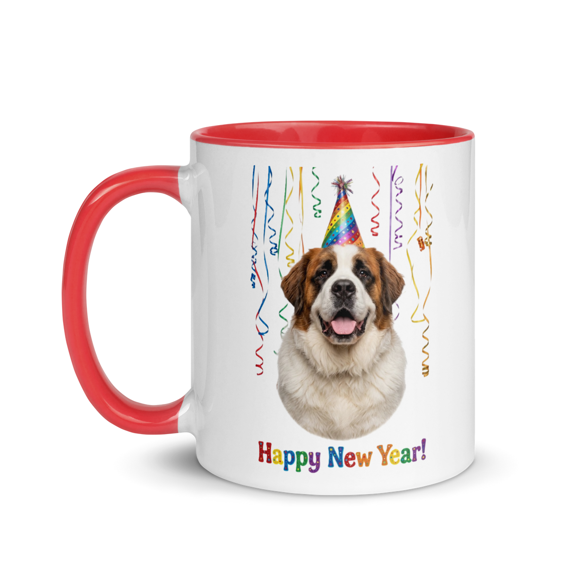 Saint Bernard Ceramic New Year Mug