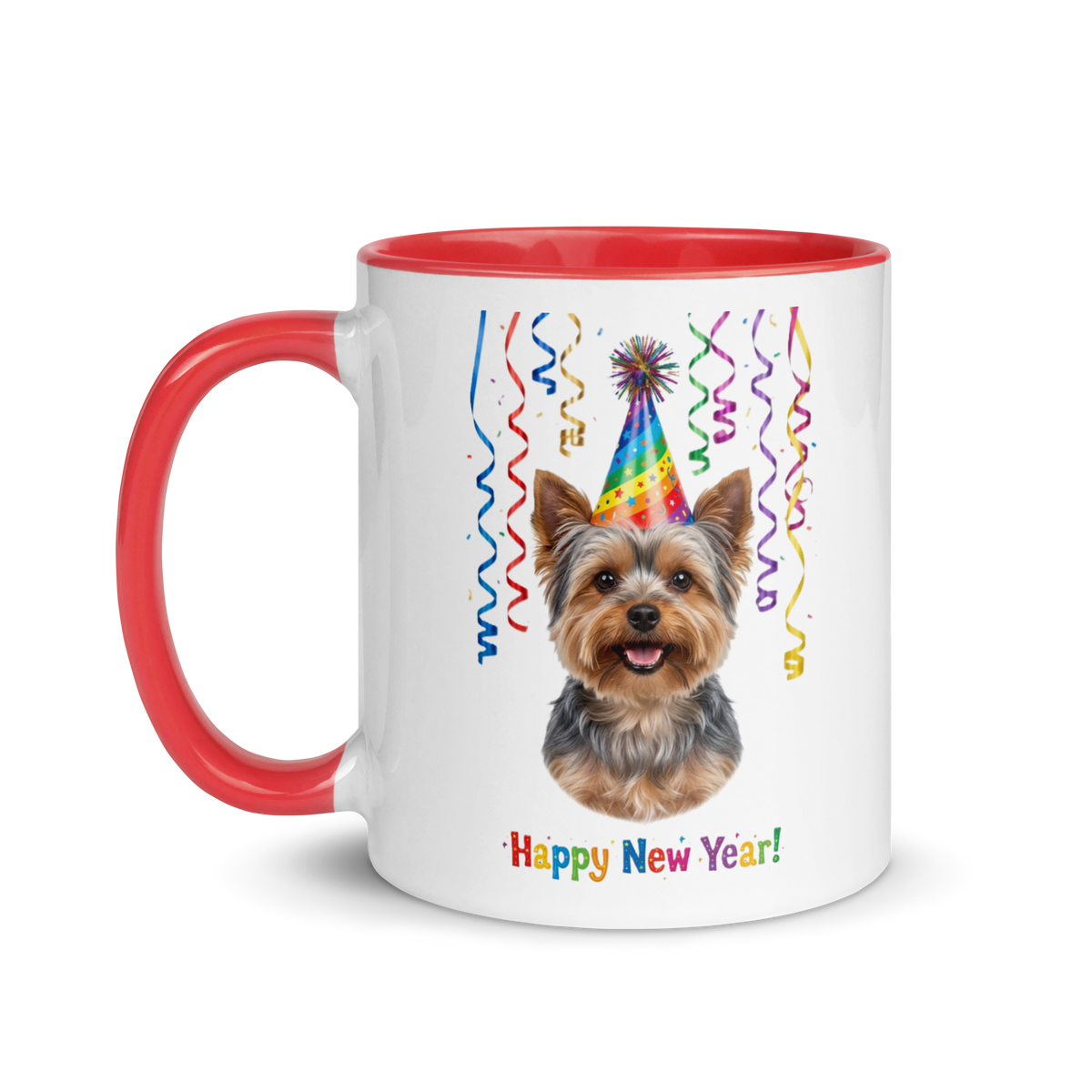 Yorkie Ceramic New Year Mug