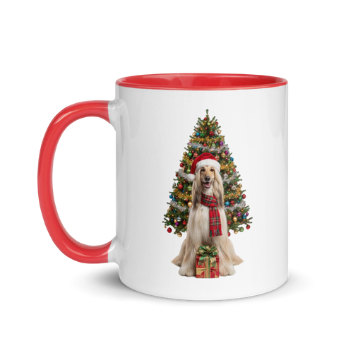 Afghan Hound Ceramic Christmas Mug