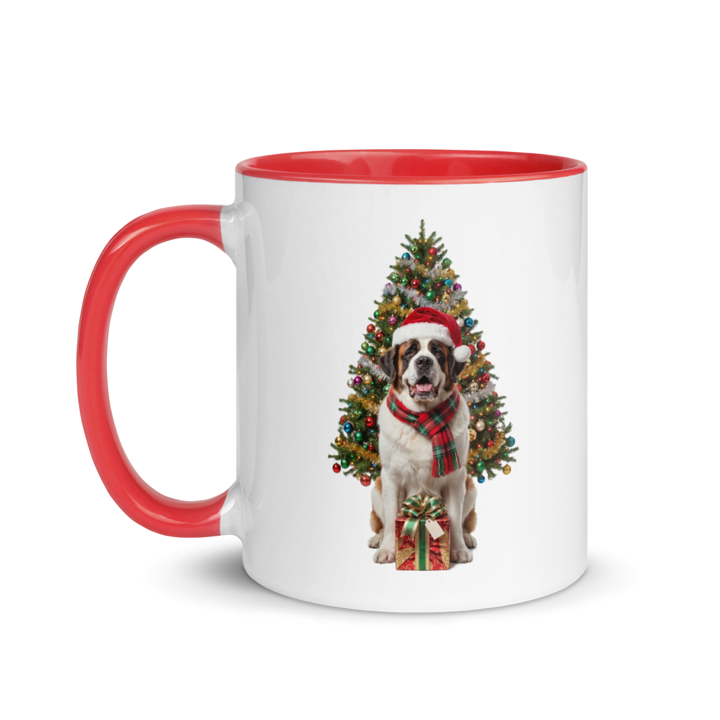 Saint Bernard Ceramic Christmas Mug