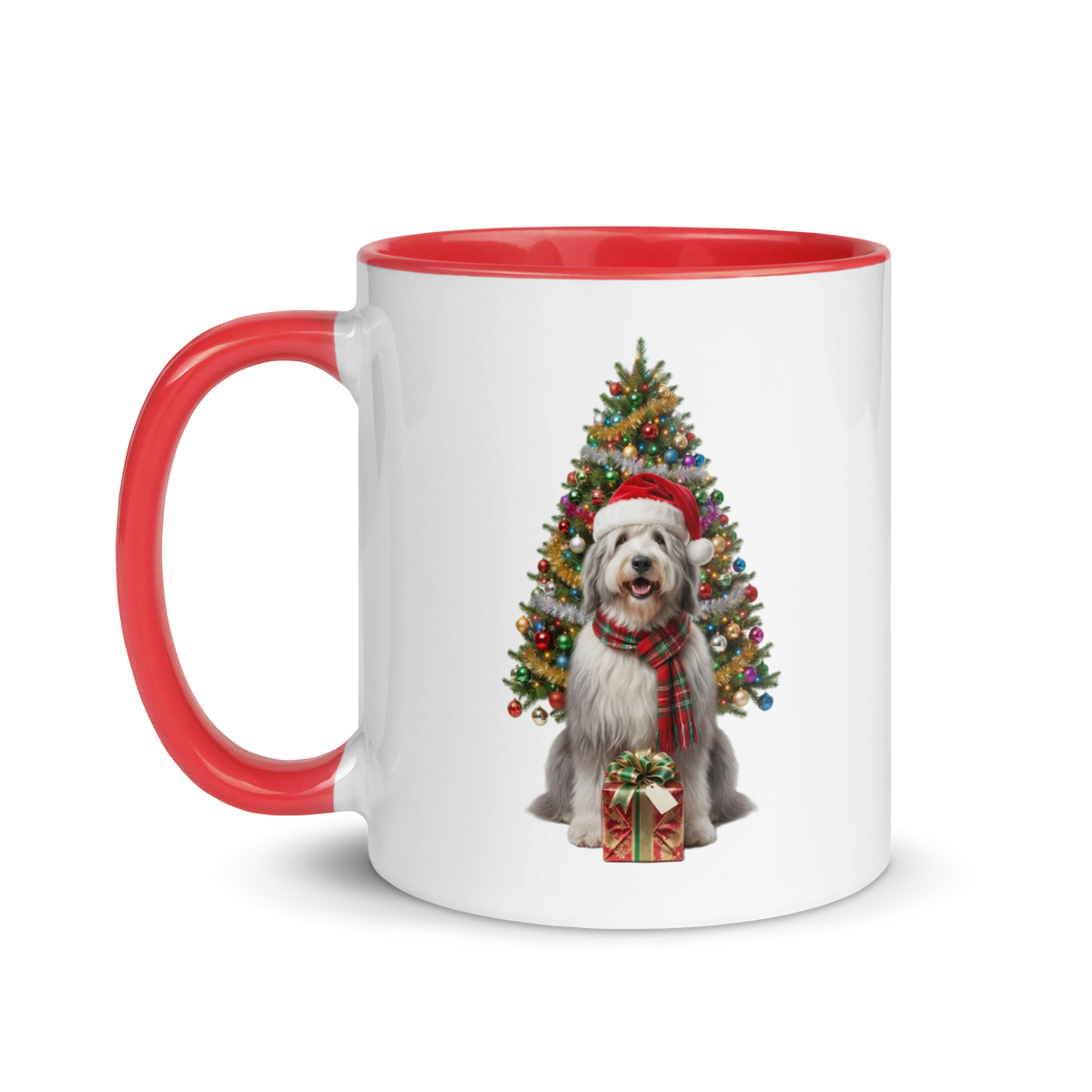 Sheepdog Ceramic Christmas Mug