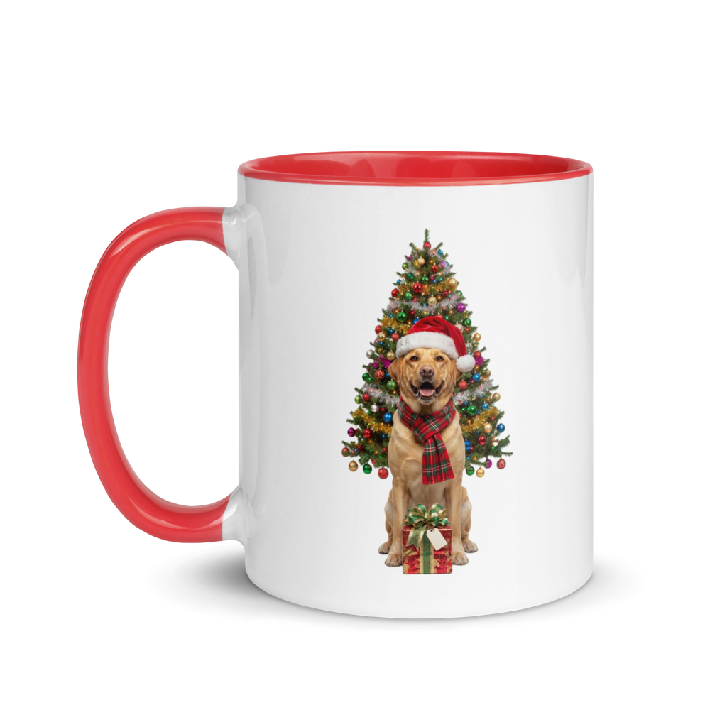 Yellow Labrador Ceramic Christmas Mug