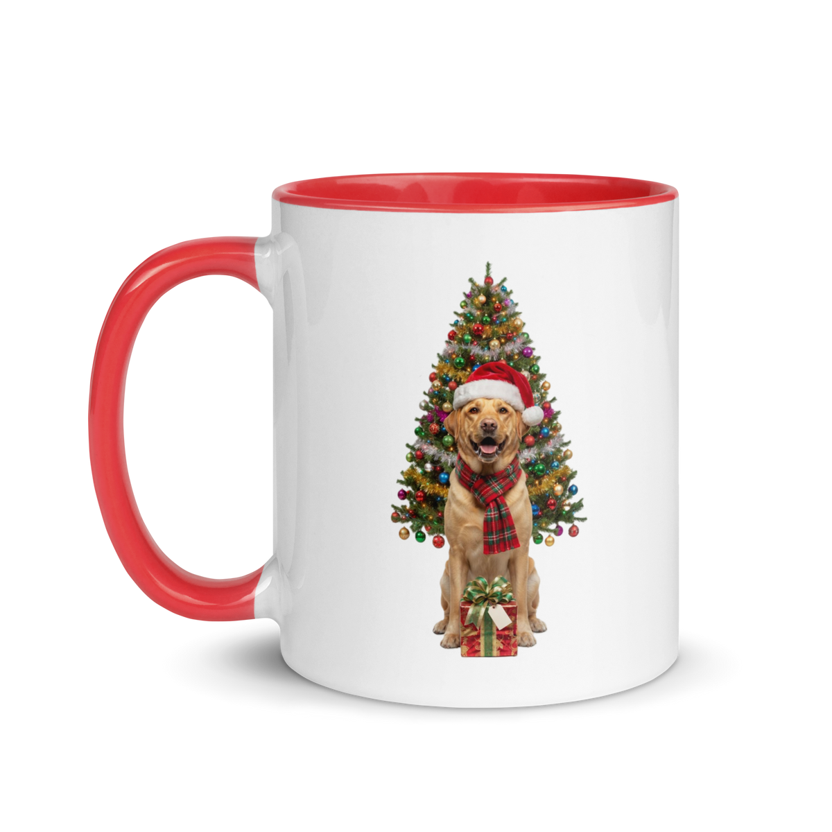 Yellow Labrador Ceramic Christmas Mug