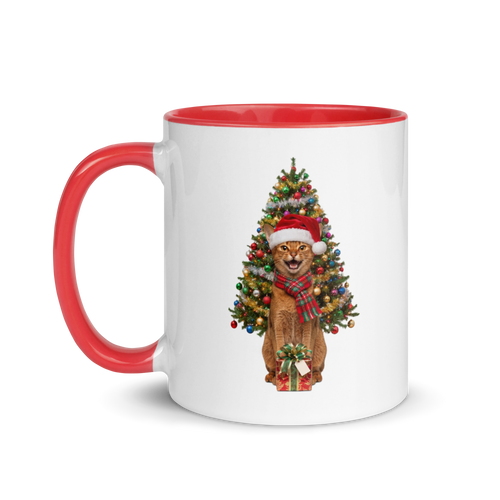 Abyssinian Cat Ceramic Christmas Mug