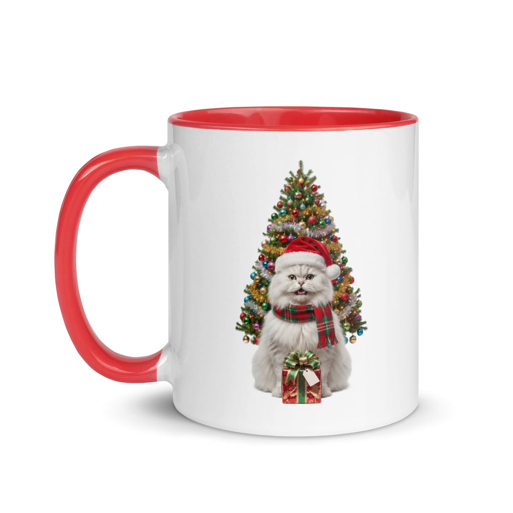 Persian Cat Ceramic Christmas Mug