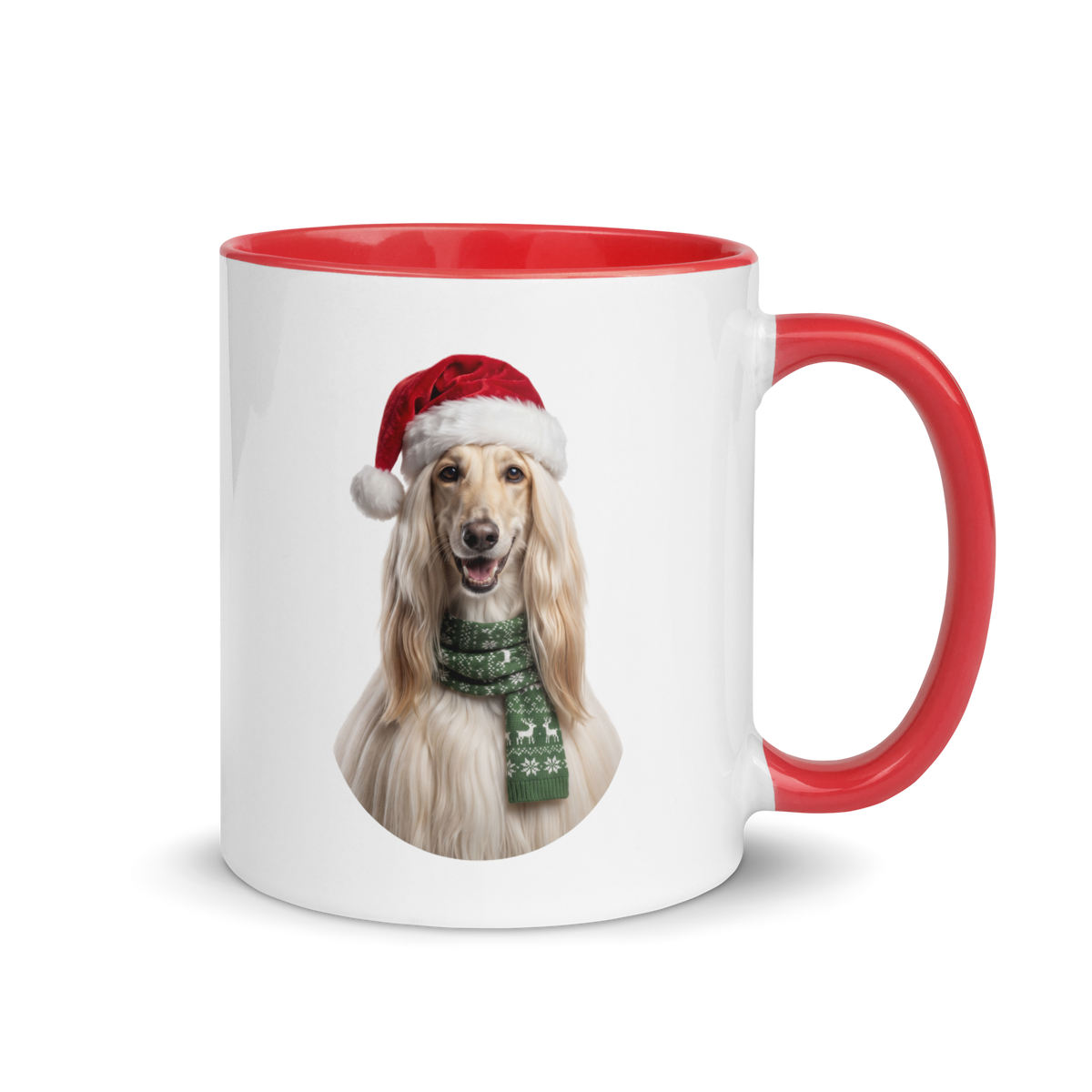 Afghan Hound Ceramic Mug with Color Inside