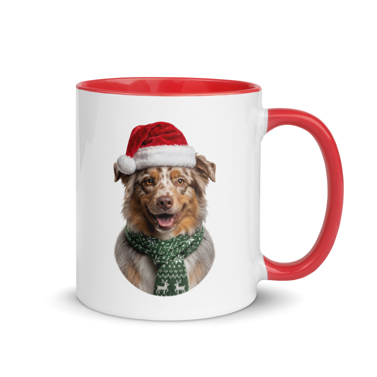 Australian Shepherd Ceramic Mug with Color Inside