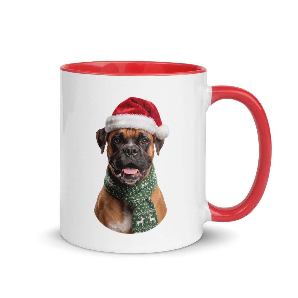 Boxer Ceramic Mug with Color Inside