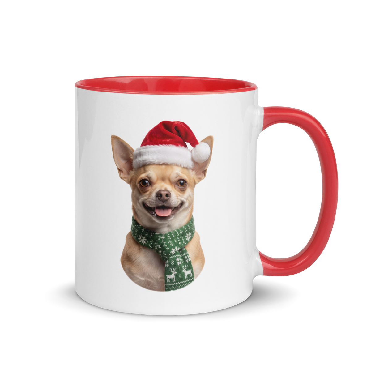 Chihuahua Ceramic Mug with Color Inside