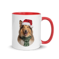 Collie Ceramic Mug with Color Inside