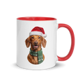 Dachshund Ceramic Mug with Color Inside