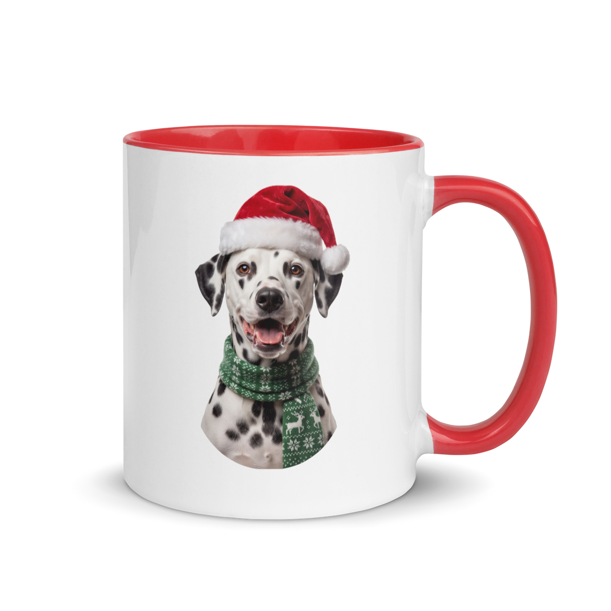 Dalmatian Ceramic Mug with Color Inside