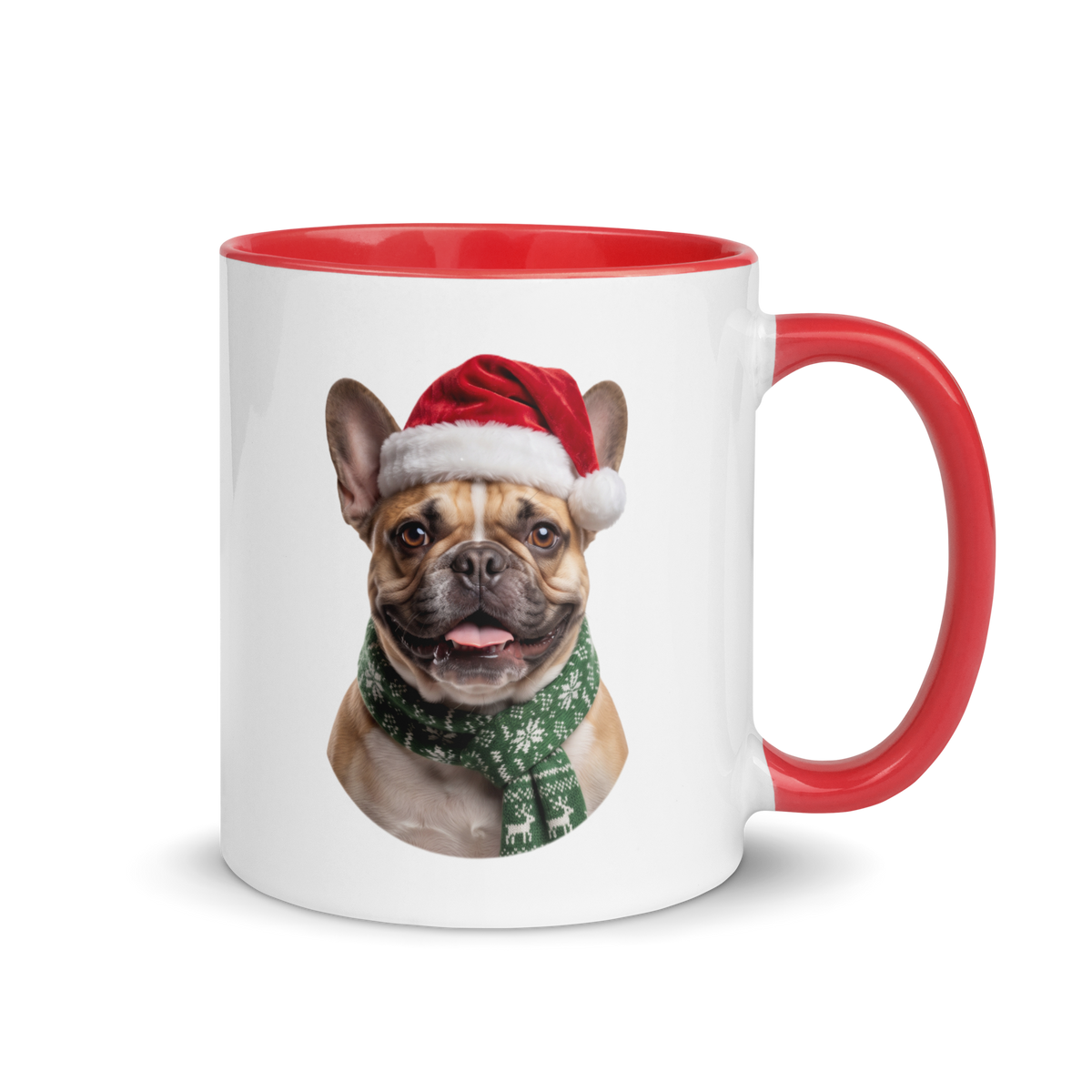 French Bulldog Ceramic Mug with Color Inside