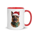 German Shepherd Ceramic Mug with Color Inside