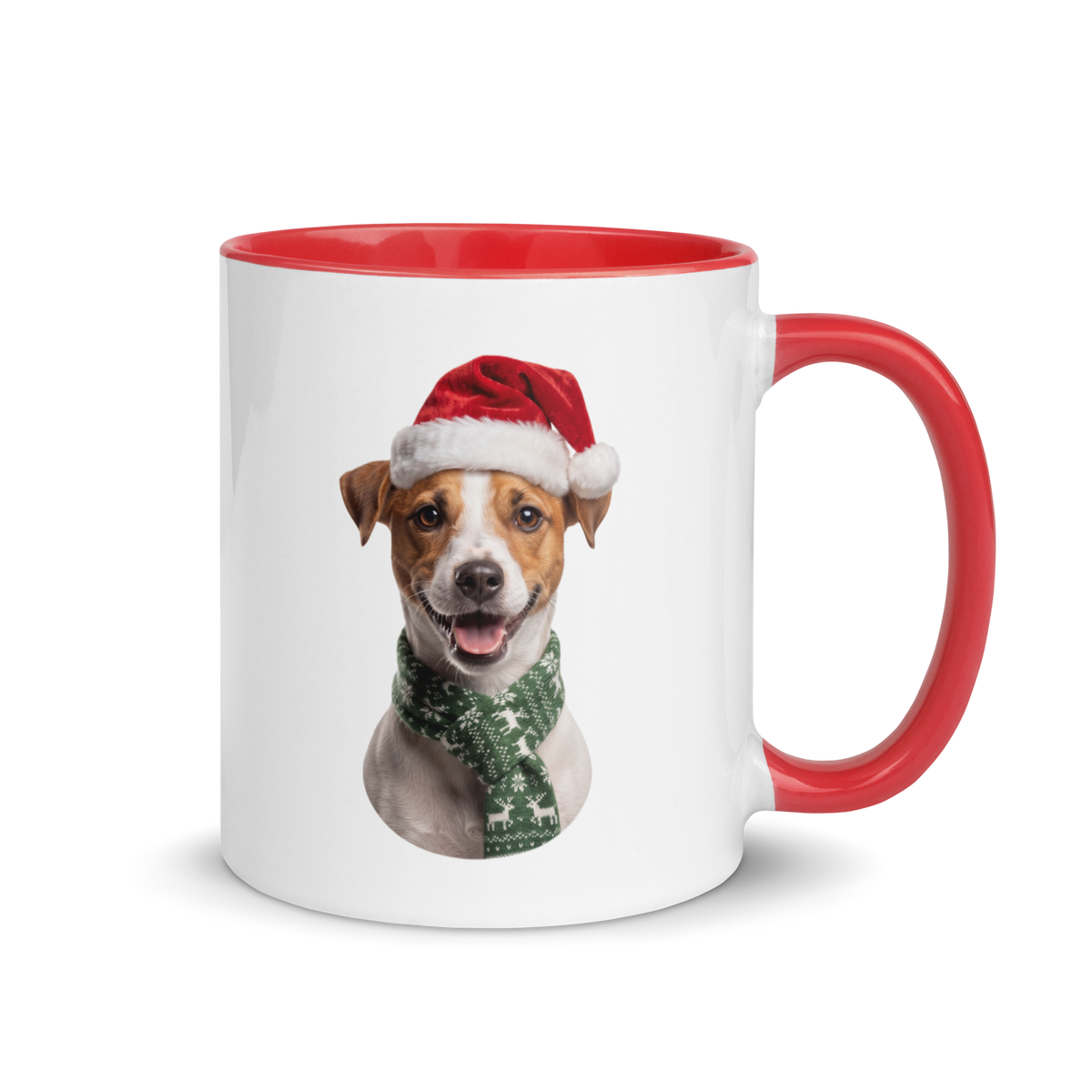 Jack Russell Terrier Ceramic Mug with Color Inside