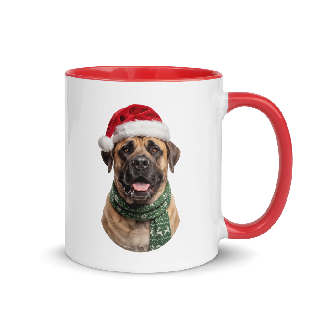 Mastiff Ceramic Mug with Color Inside