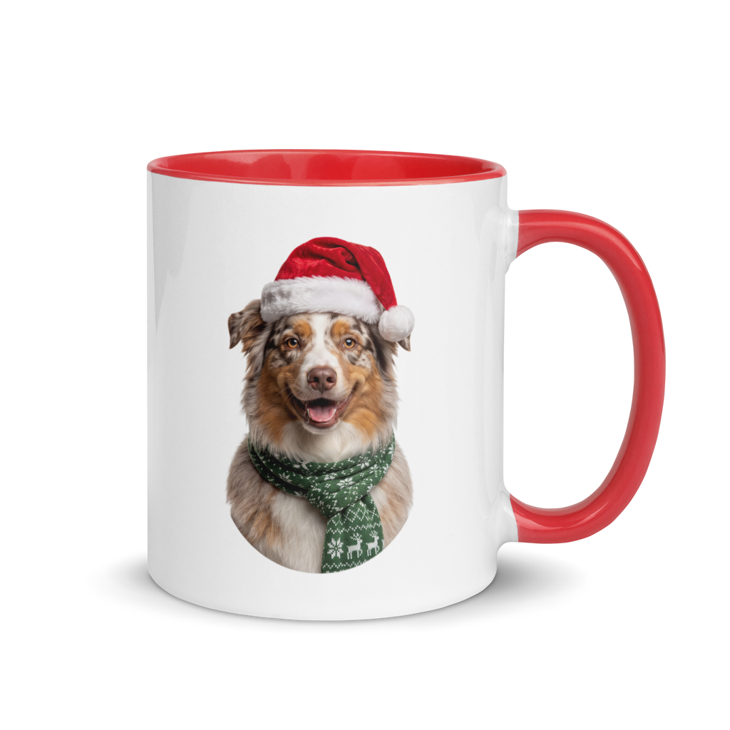 Miniature American Shepherd Ceramic Mug with Color Inside