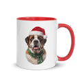 Saint Bernard Ceramic Mug with Color Inside