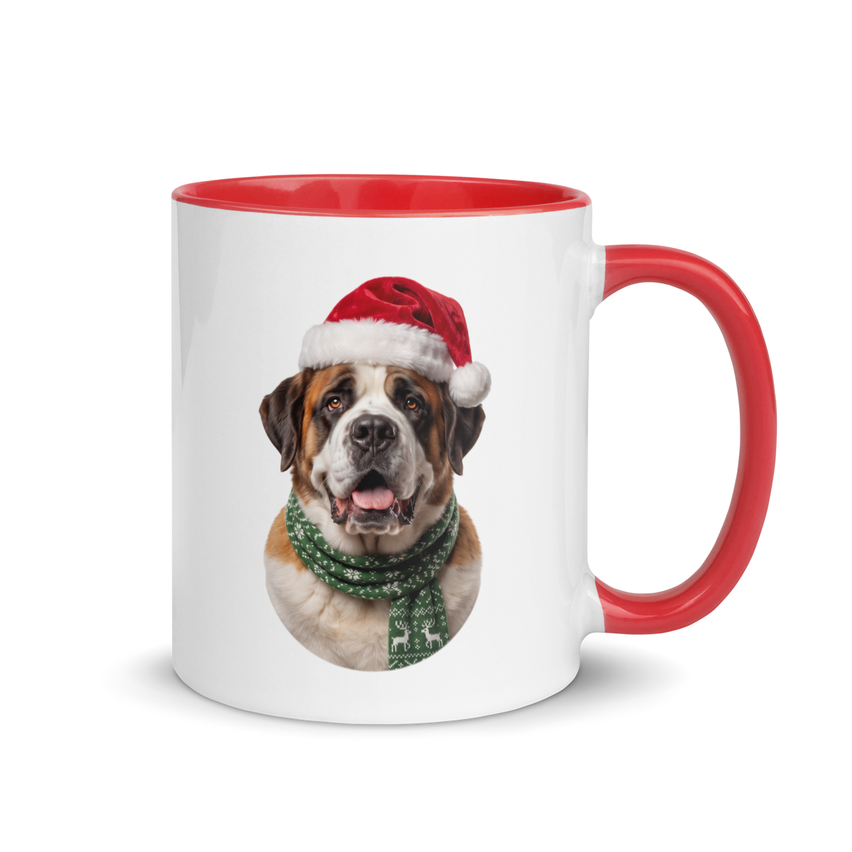 Saint Bernard Ceramic Mug with Color Inside