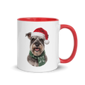 Schnauzer Ceramic Mug with Color Inside