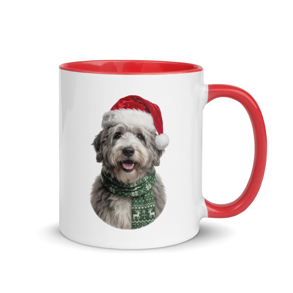 Sheepdog Ceramic Mug with Color Inside