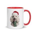 White Poodle Ceramic Mug with Color Inside