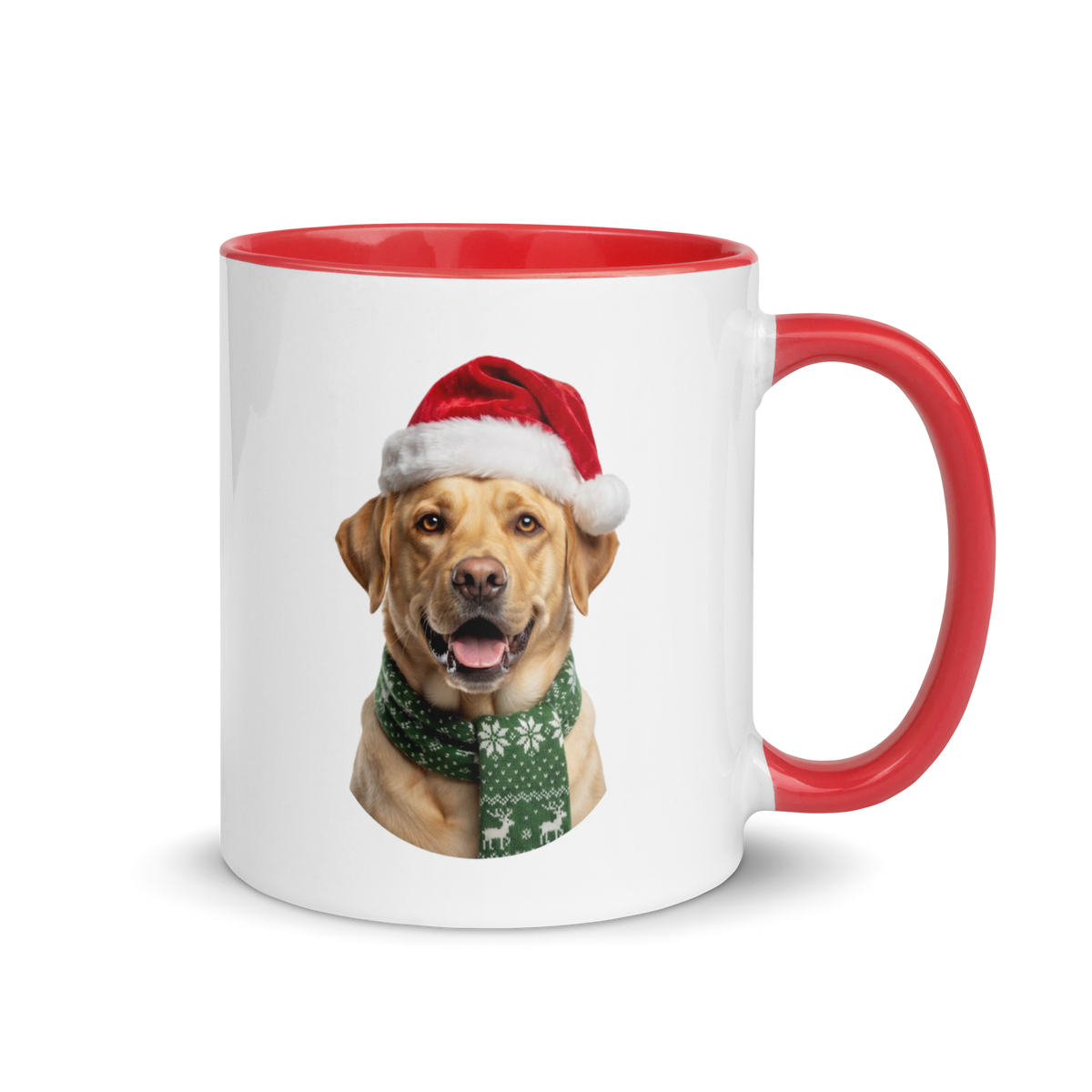 Yellow Labrador Ceramic Mug with Color Inside