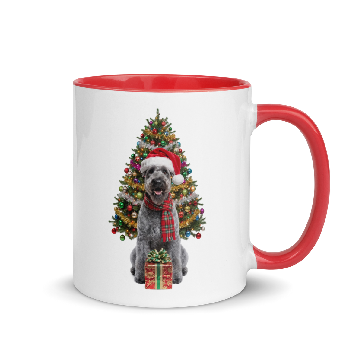Kerry Blue Terrier Ceramic Christmas Mug