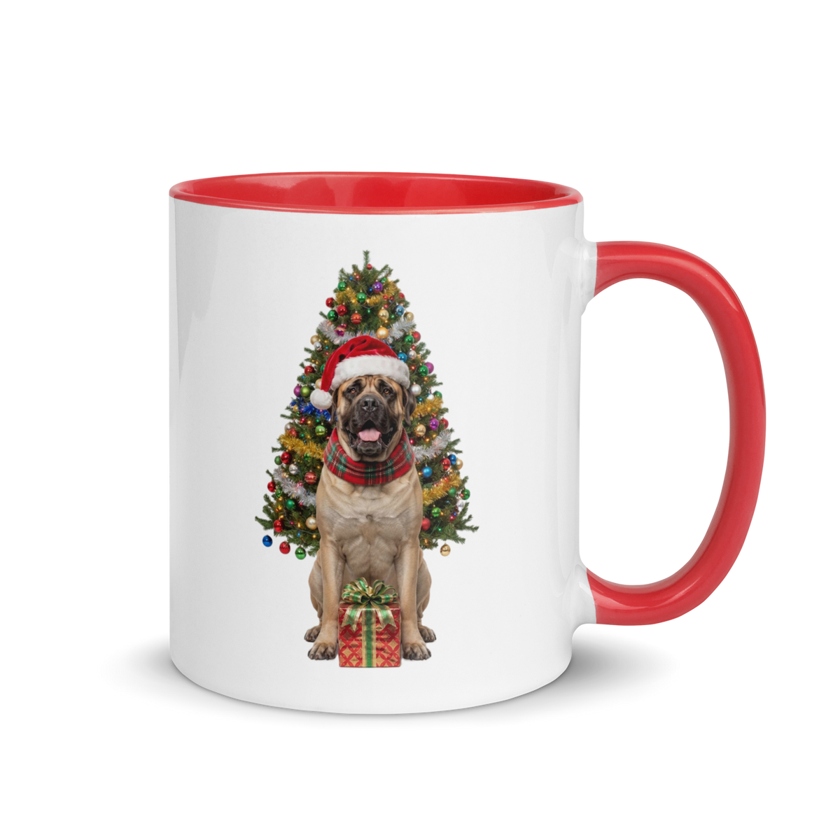Mastiff Ceramic Christmas Mug