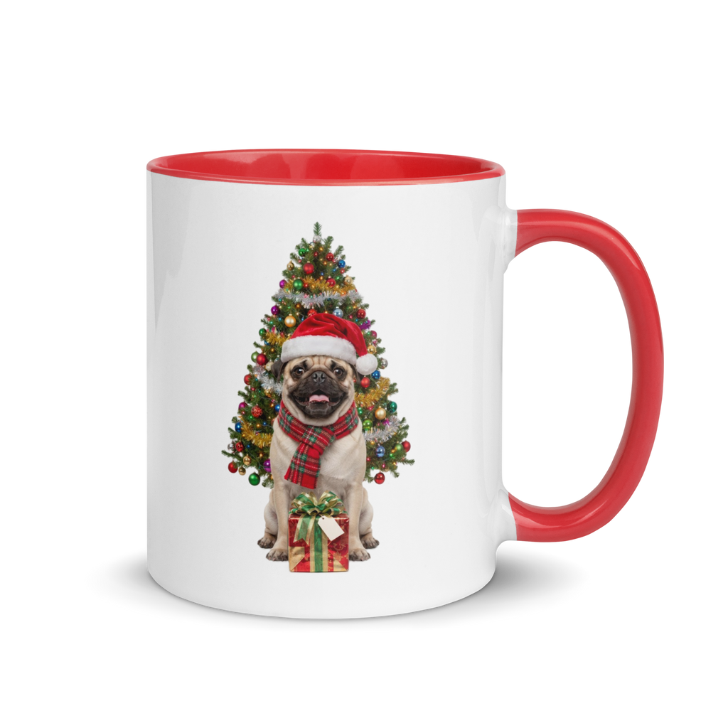 Pug Ceramic Christmas Mug