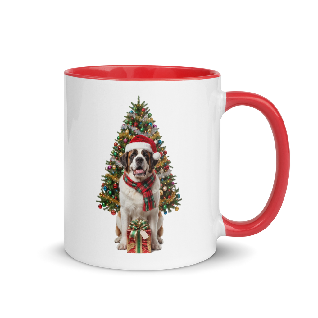 Saint Bernard Ceramic Christmas Mug