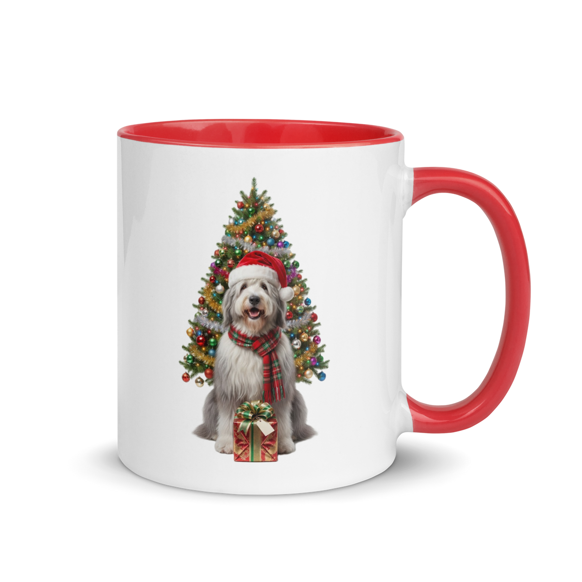 Sheepdog Ceramic Christmas Mug