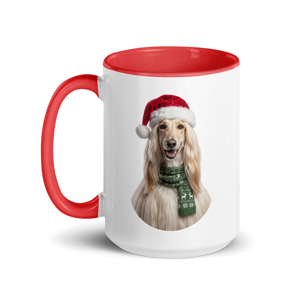 Afghan Hound Ceramic Mug with Color Inside