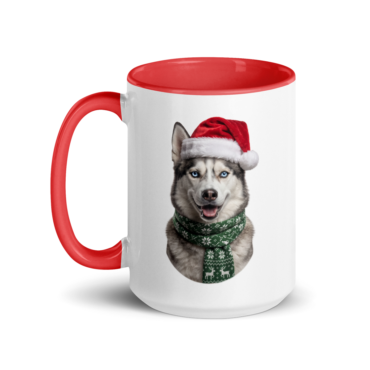 Alaskan Husky Ceramic Mug with Color Inside