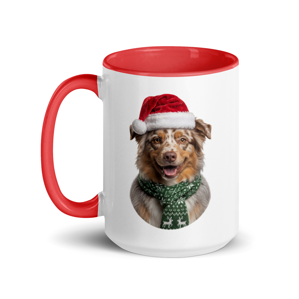 Australian Shepherd Ceramic Mug with Color Inside